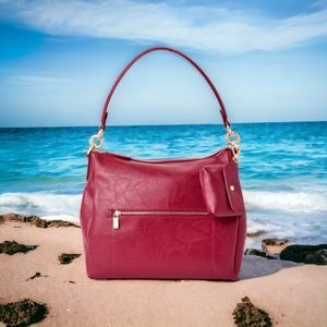 Stunningly Attractive Women's Red Updated Classic Hobo Purse